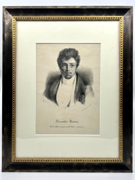 Alexandre Dumas Jeune. Lithographie de Fonrouge.