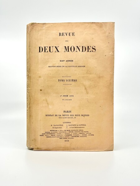 Charles Baudelaire - Les Fleurs du Mal - Revue des Deux Mondes. Édition pré-originale, 1855.
