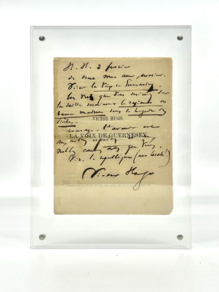 Victor Hugo - Lettre autographe signée