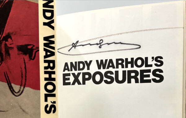 Andy Warhol - Signature autographe - Andy Warhol's Exposures. 1979