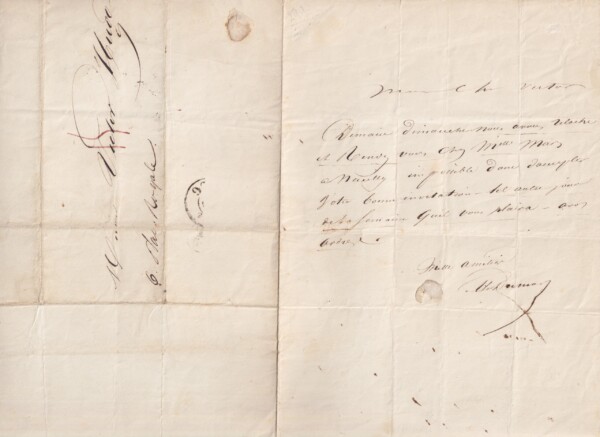 Alexandre Dumas à Victor Hugo. Lettre autographe signée. 1836