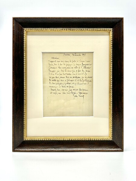 Jules Verne - Lettre autographe signée. 1897