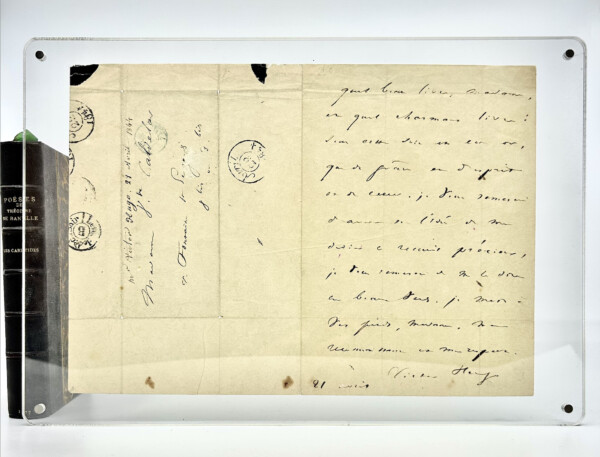 Victor Hugo - Lettre à Adèle Caldelar. 21 avril 1844