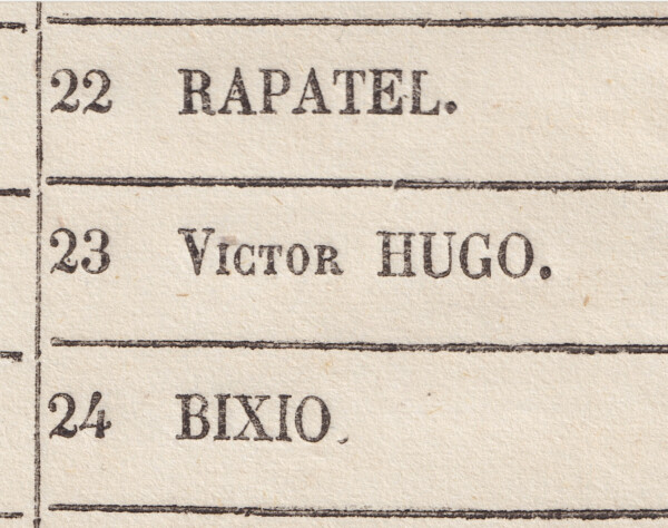 Votez Victor Hugo ! - Grand bulletin de vote 1849