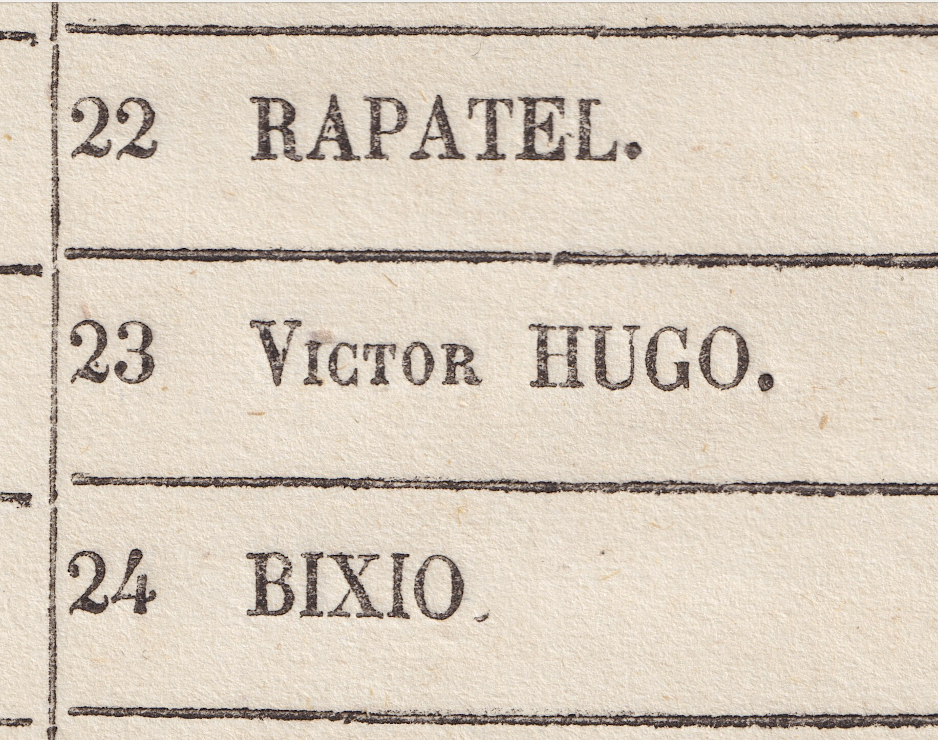 Votez Victor Hugo ! - Grand bulletin de vote 1849