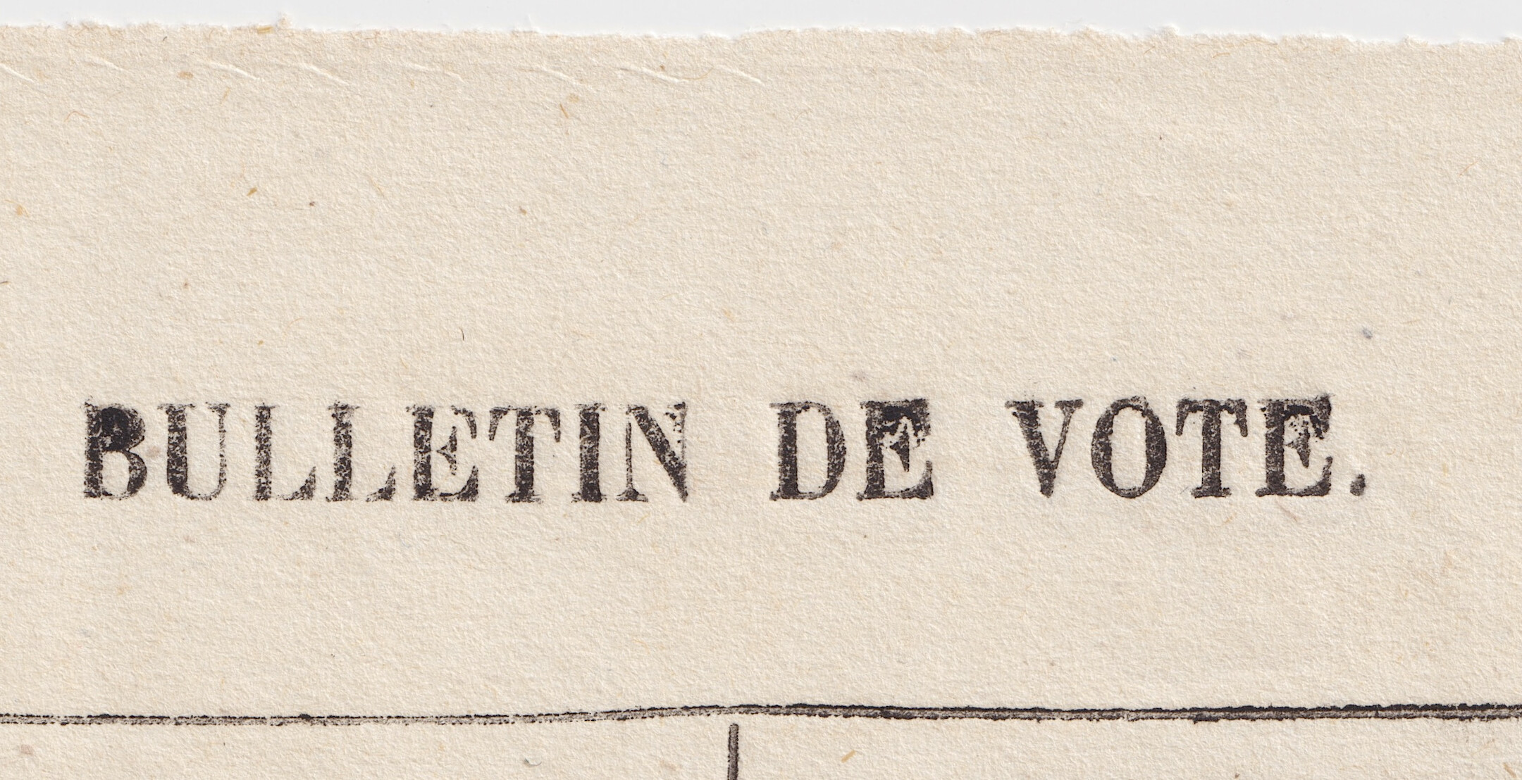 Votez Victor Hugo ! - Grand bulletin de vote 1849