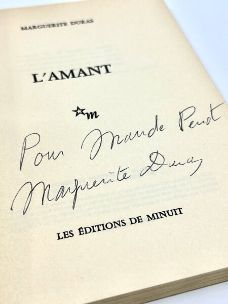 Marguerite Duras - L'Amant. Autographe