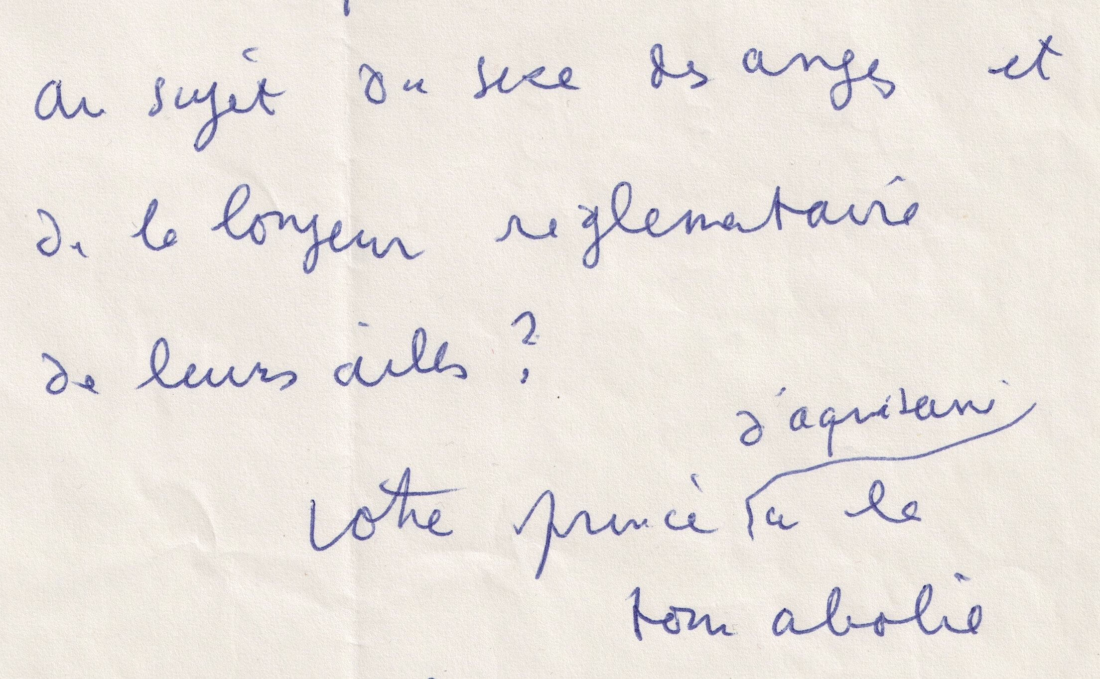Jean Cocteau - Lettre autographe signée