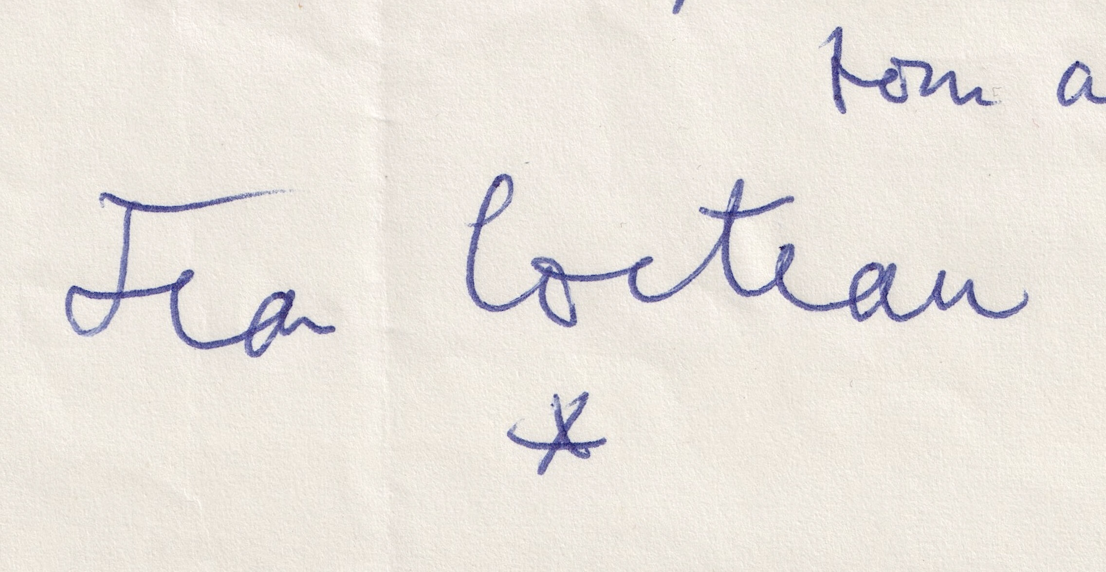 Jean Cocteau - Lettre autographe signée
