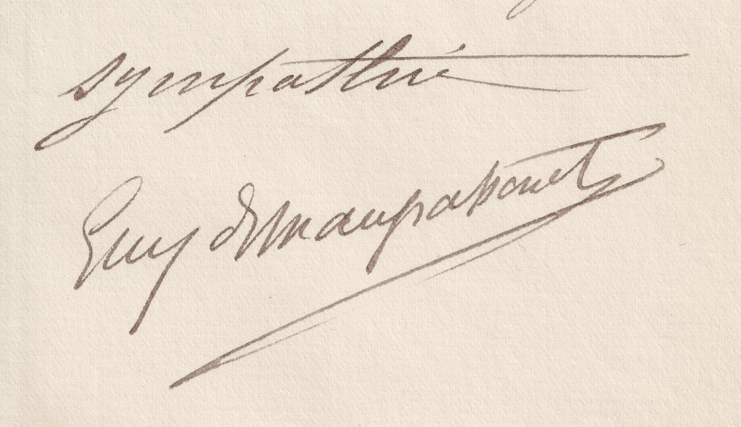 Guy de Maupassant - Lettre signée - 1891