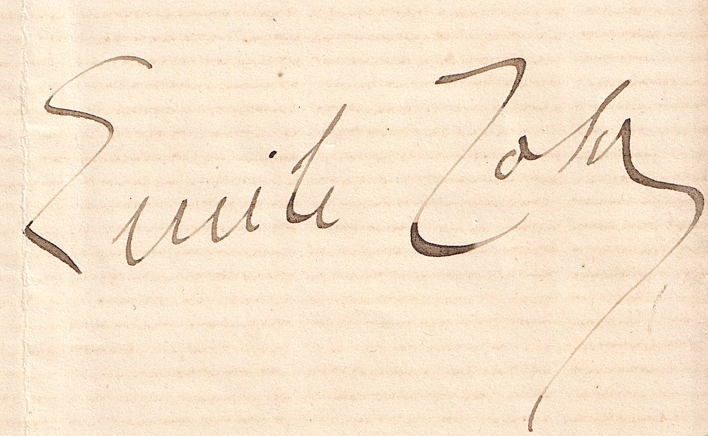 Émile Zola - Lettre autographe signée