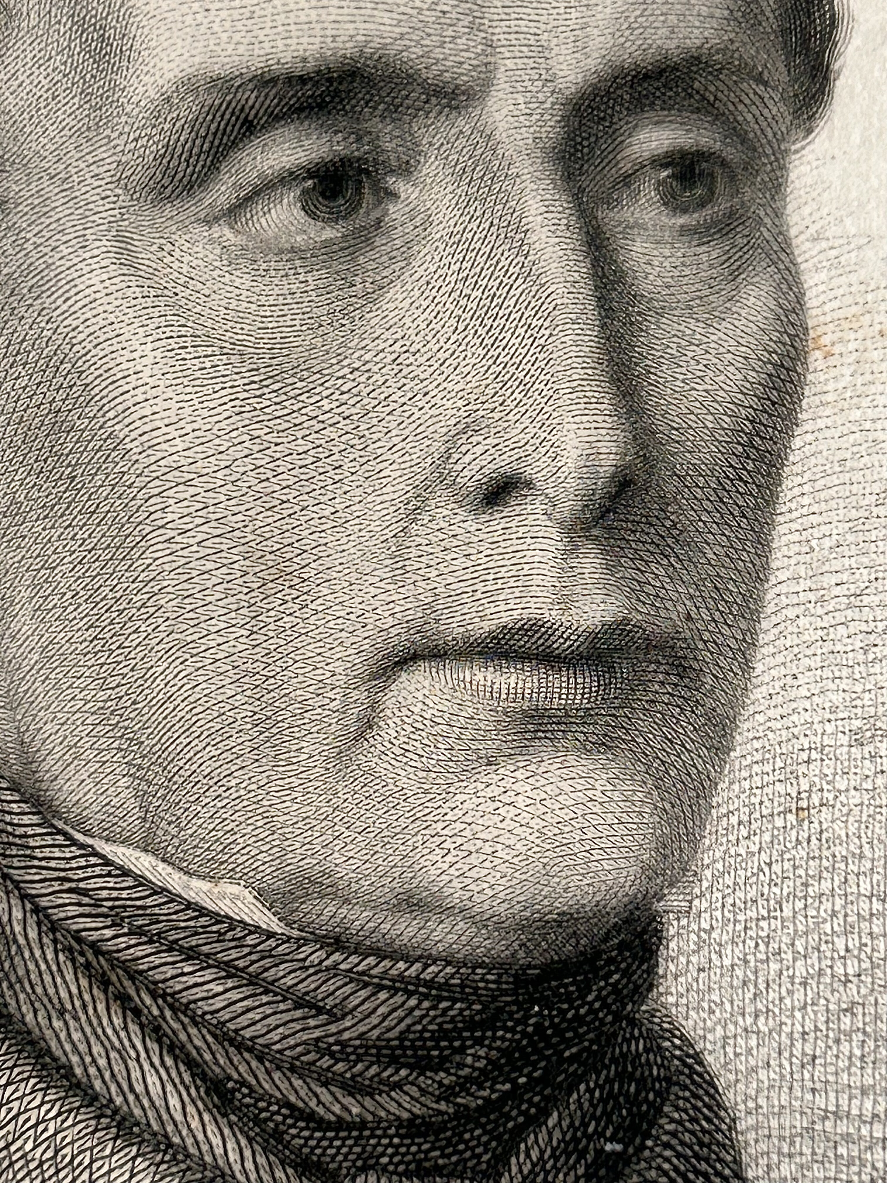 Alphonse de Lamartine - Portrait signé. Vers 1860