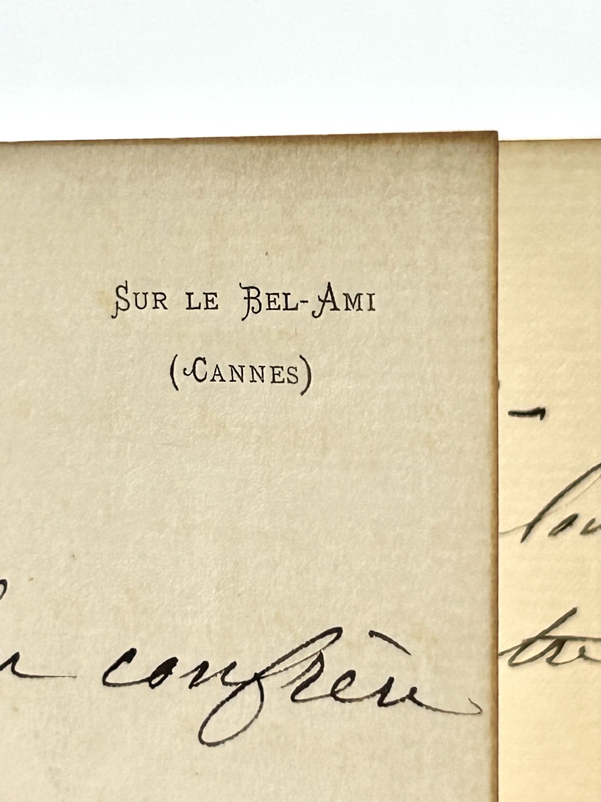 Guy de Maupassant - Lettre signée - 1891