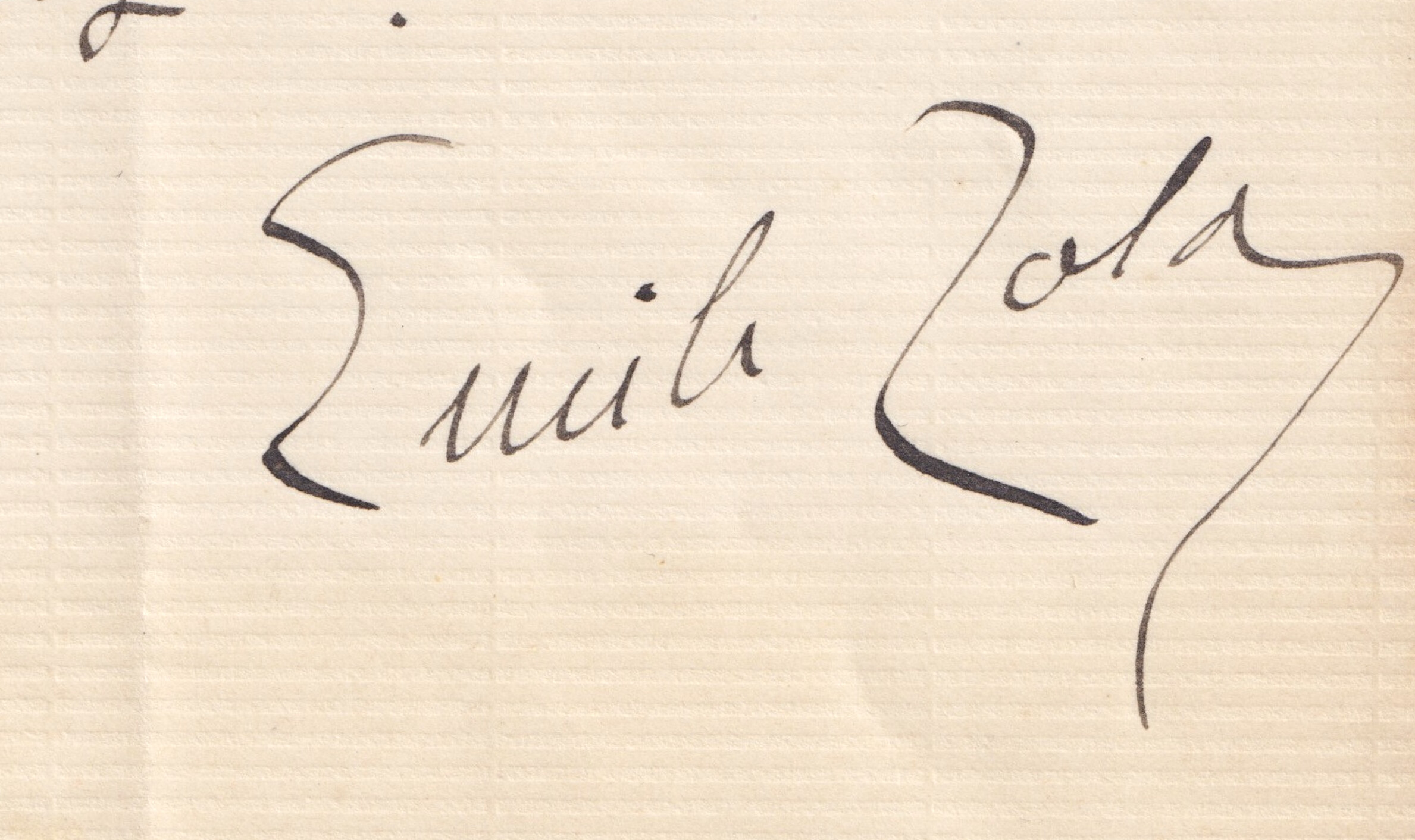 Émile Zola - Lettre autographe signéee - 1882