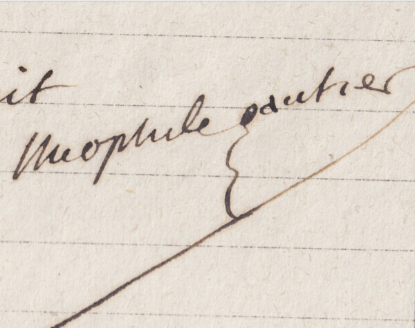 Théophile Gautier - ensemble autographe signé