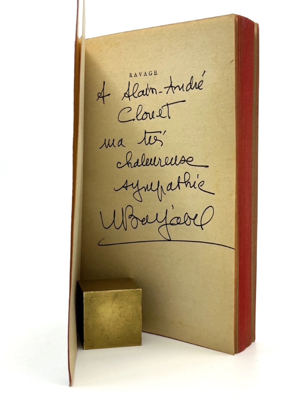 René Barjavel - Ravage - envoi autographe.
