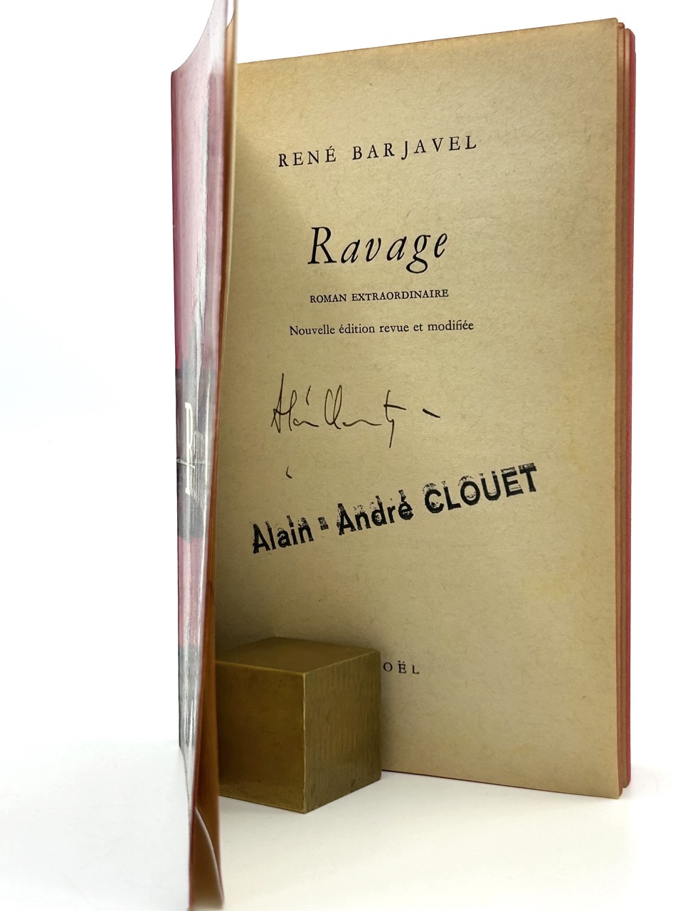 René Barjavel - Ravage - envoi autographe.