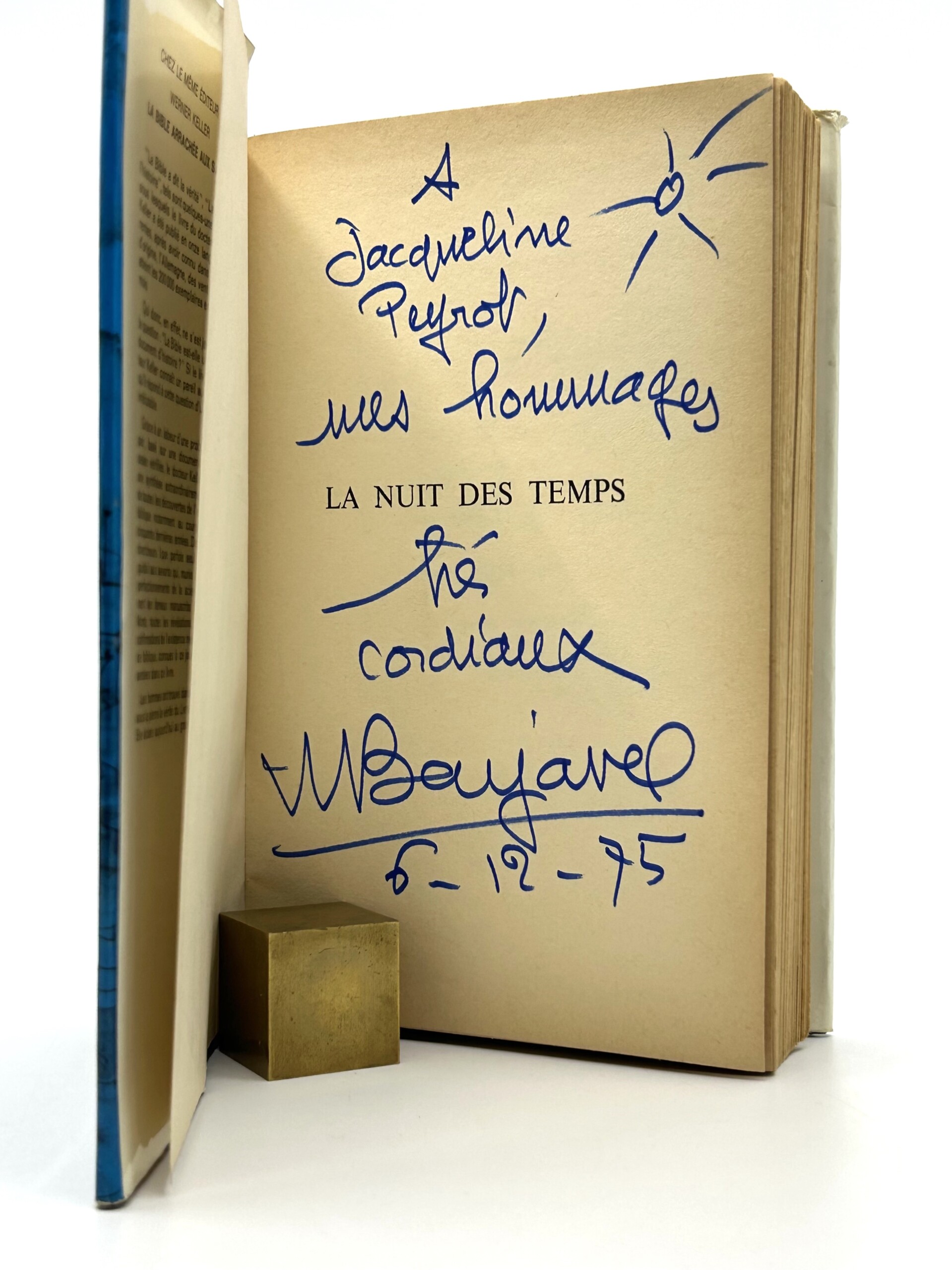 René Barjavel - La Nuit des temps - envoi autographe