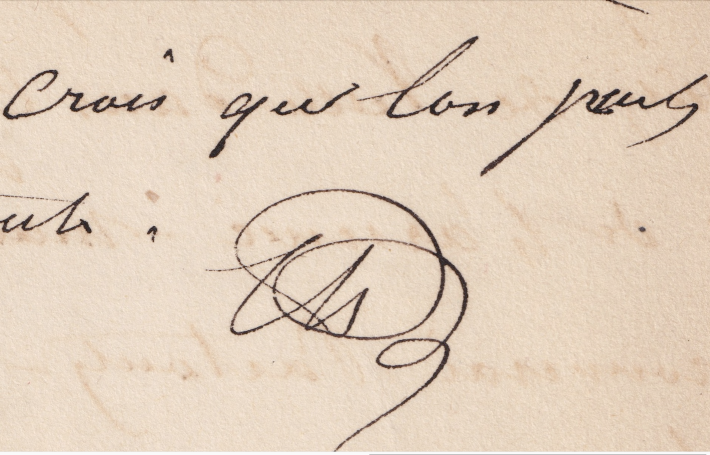 Alexandre Dumas - Manuscrit autographe signé
