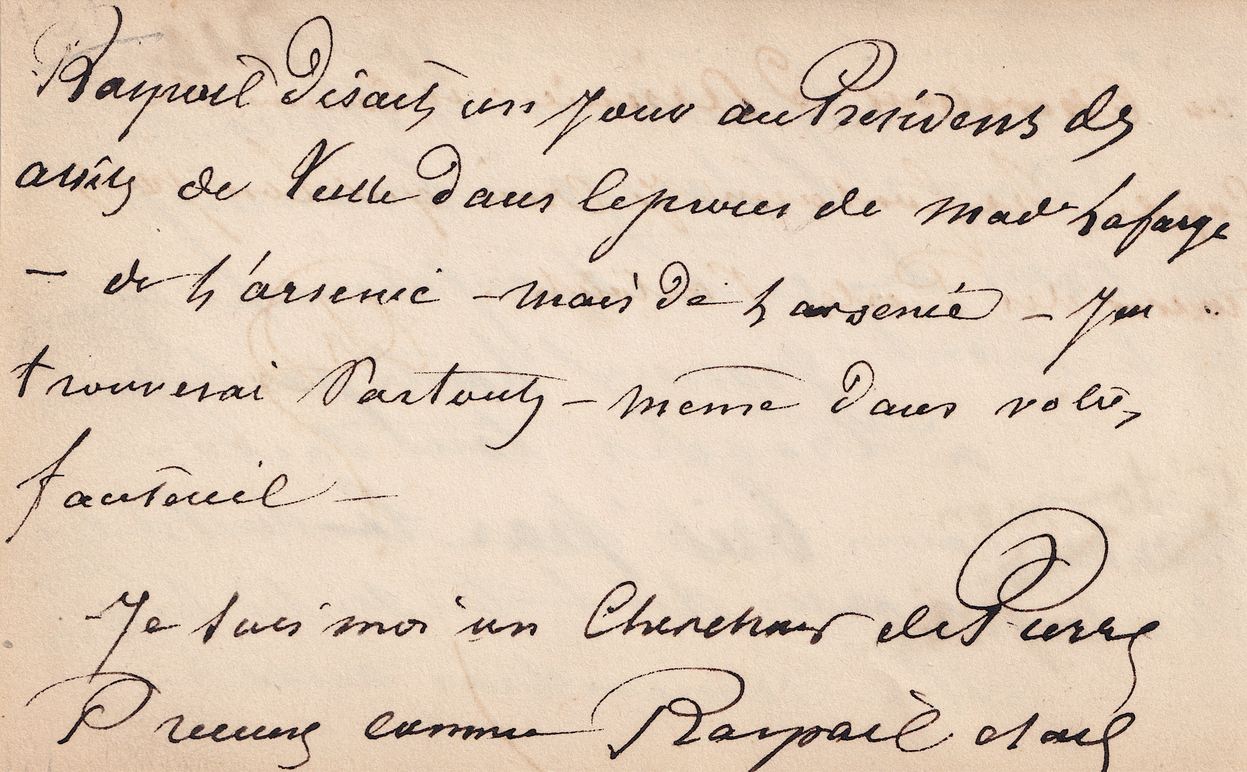 Alexandre Dumas - Manuscrit autographe signé