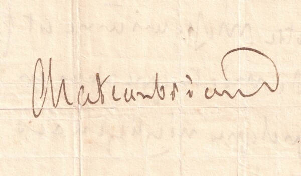 François-René de Chateaubriand -Lettre autographe signée - 1826