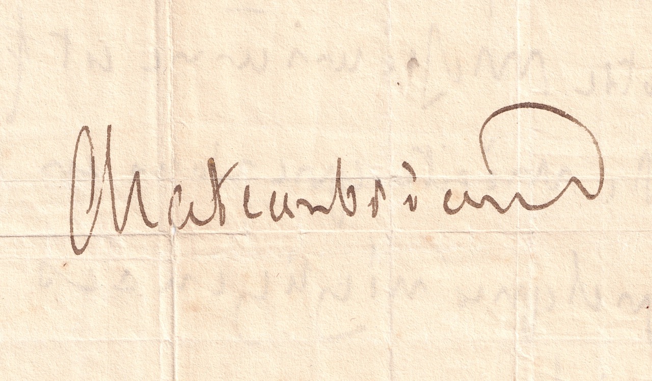 François-René de Chateaubriand -Lettre autographe signée - 1826