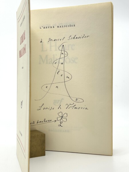 Louise de Vilmorin. Envoi autographe. Calligramme
