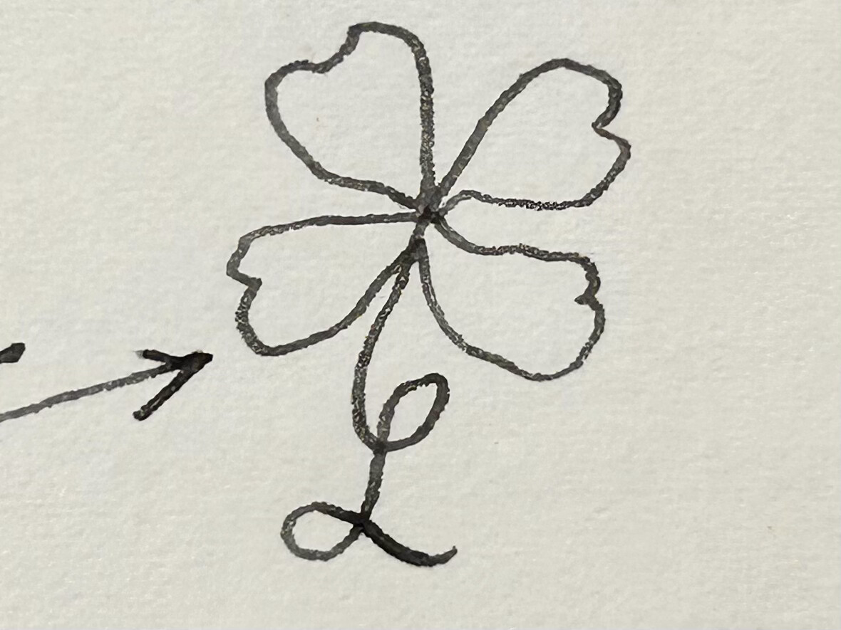 Louise de Vilmorin. Envoi autographe. Calligramme