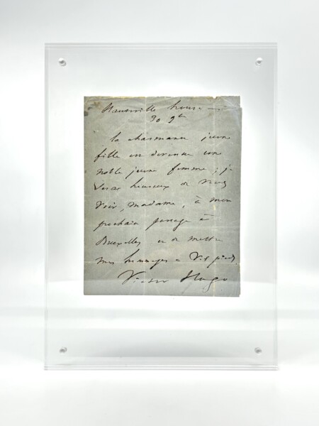 Victor Hugo - Lettre autographe signée - 1868 - Hauteville House - Guernesey