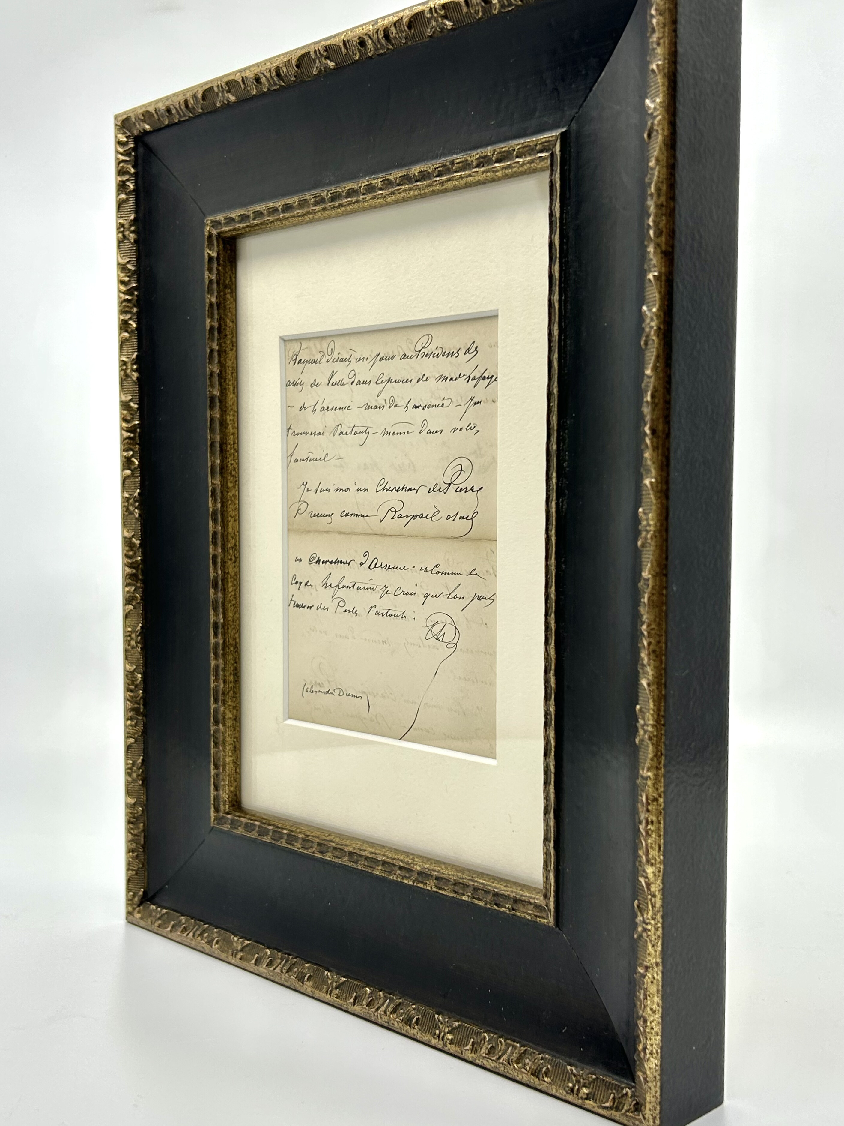 Alexandre Dumas - Manuscrit autographe signé