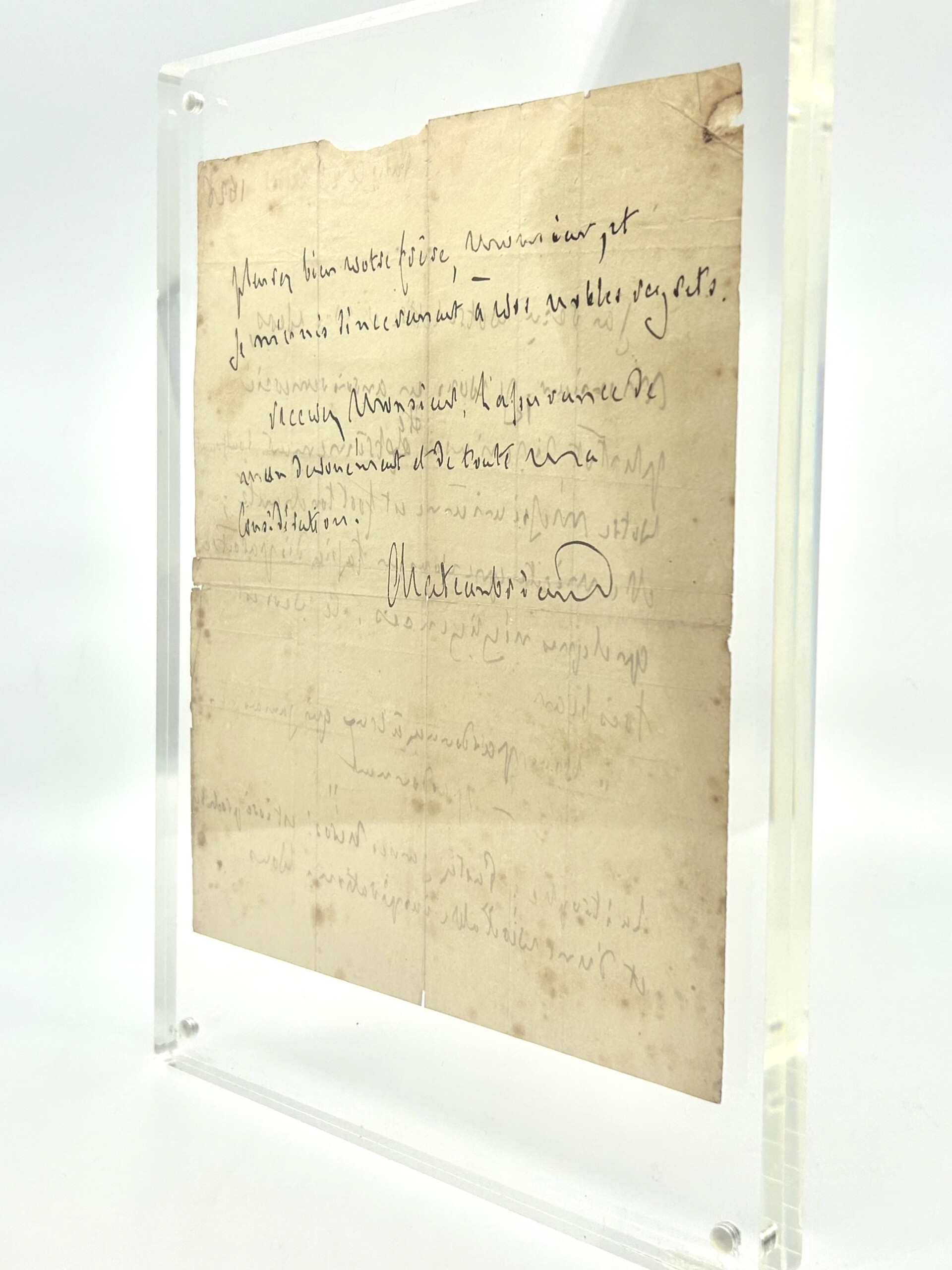 François-René de Chateaubriand -Lettre autographe signée - 1826