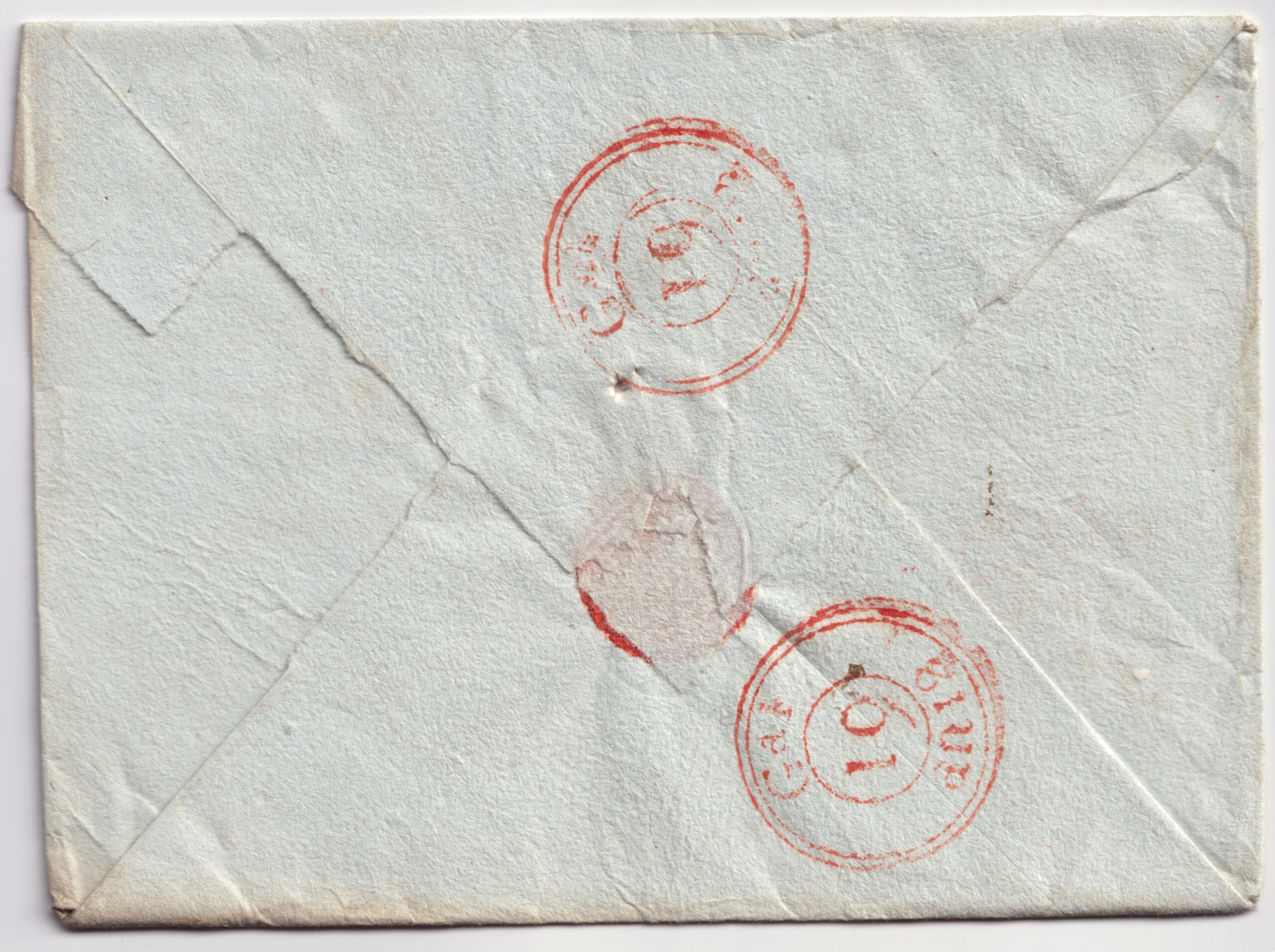 Enveloppe autographe orpheline du marquis de Sade (D. A. F. de Sade, Donatien Alphonse François de Sade. 1740-1814) à son avoué, Monsieur Paris (Jean Simon Paris de Lamaury 1759-1827).