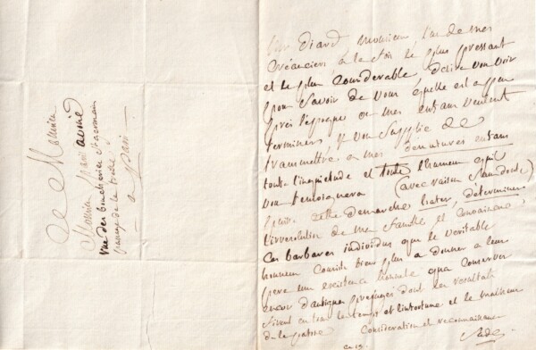 D.A.F de Sade - Marquis de Sade - Lettre autographe signée