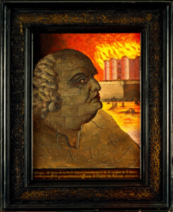 Portrait imaginaire de D.A.F. de Sade (1938), une œuvre surréaliste réalisée par l'artiste Man Ray, actuellement conservée à la Menil Collection de Houston
