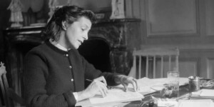 Louise de Vilmorin. Envoi autographe. Calligramme